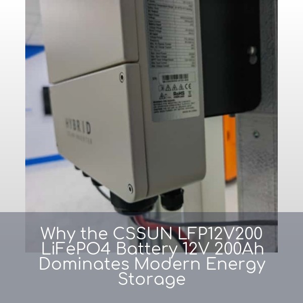 Why the CSSUN LFP12V200 LiFePO4 Battery 12V 200Ah Dominates Modern Energy Storage
